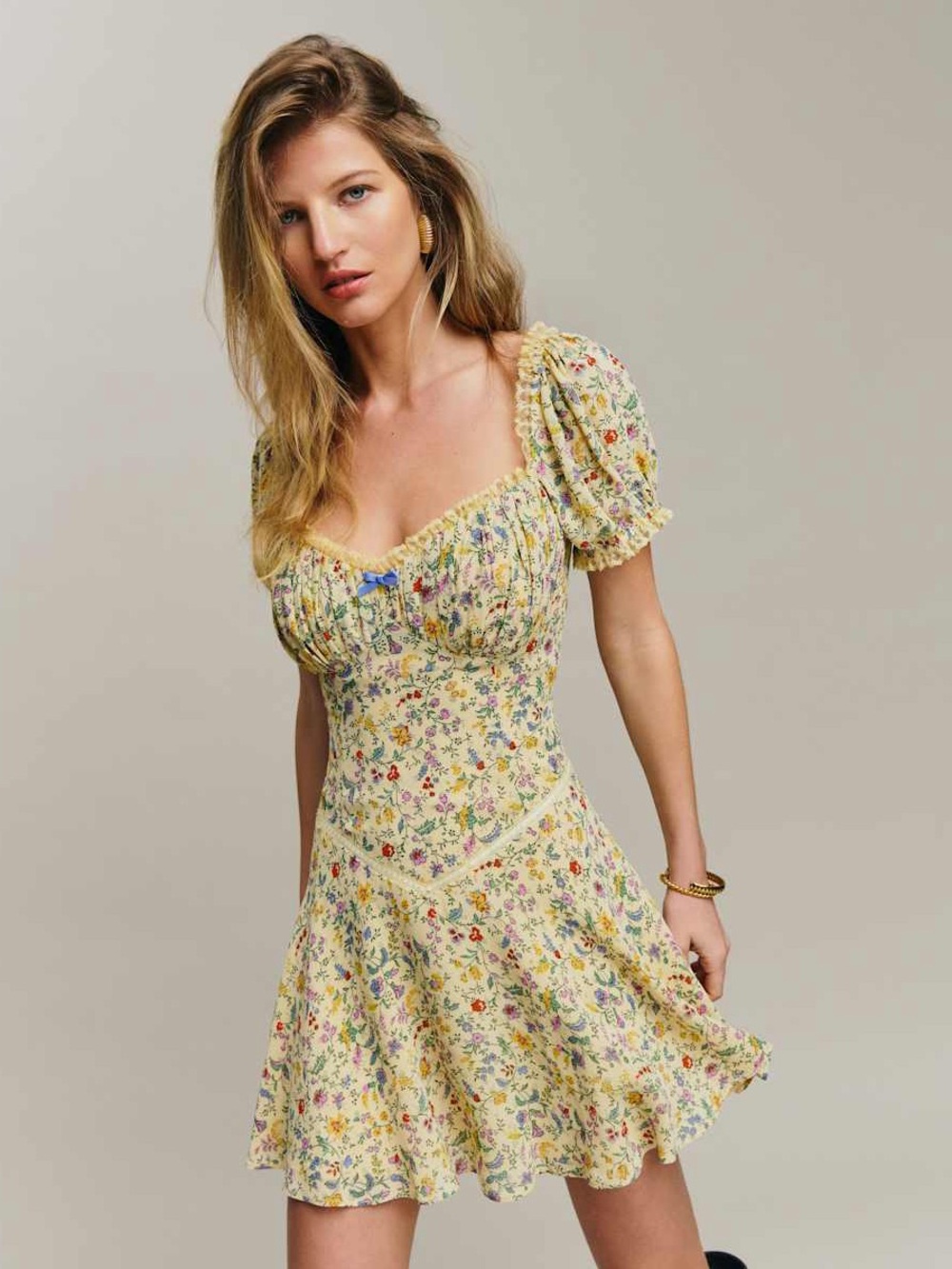 Reformation Ondine Dress in color Yasmeen